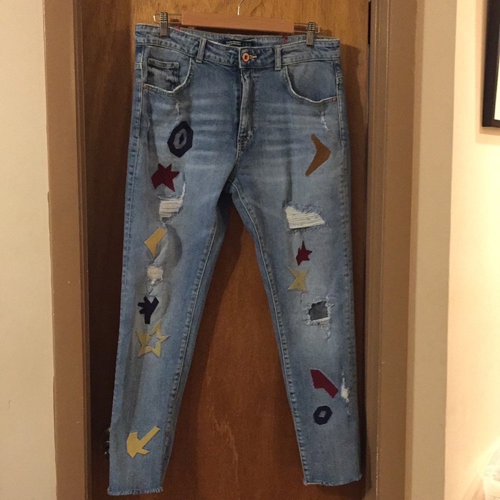 Zara Embellished  jeans  Z1975